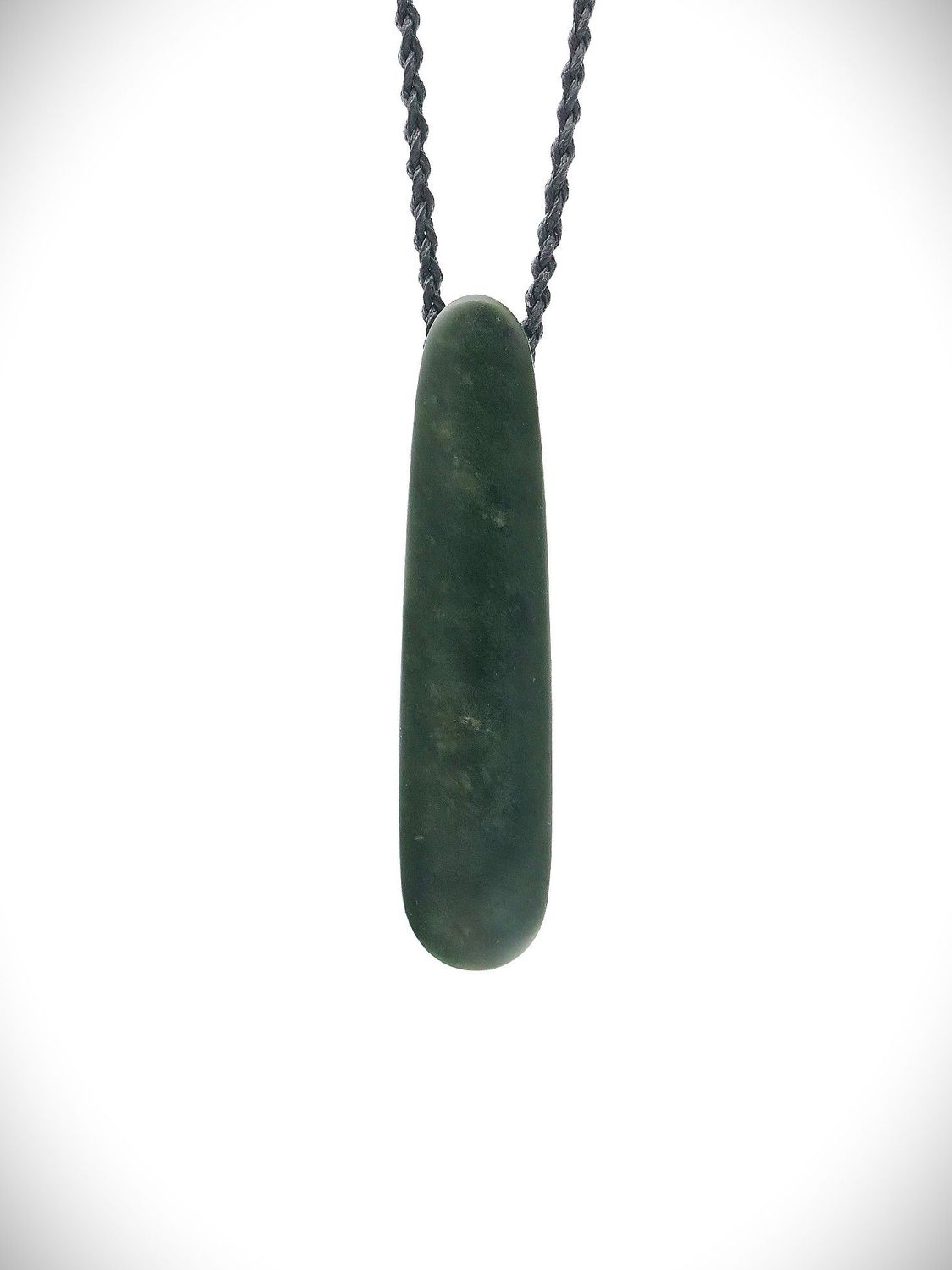 Moko Pounamu Roimata (Teardrop) NZ Genuine Kawakawa Greenstone - Opoutere