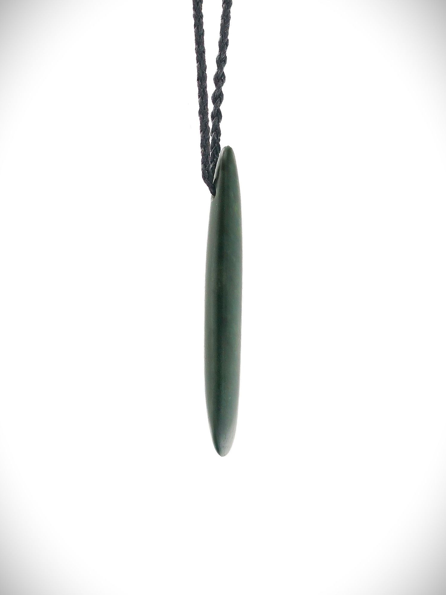 Moko Pounamu Roimata (Teardrop) NZ Genuine Kawakawa Greenstone - Opoutere