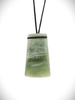 Moko Pounamu Toki NZ Genuine Inanga Flower Greenstone - Tahawai