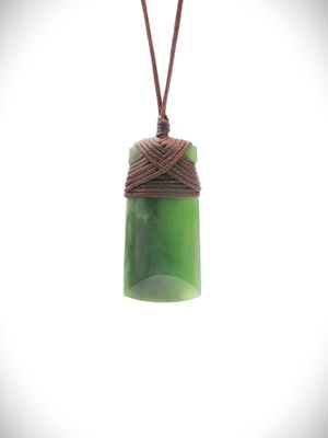 Moko Pounamu Toki Genuine NZ Kahurangi Flower Greenstone - Kaimanawa