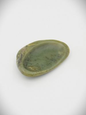 Moko Pounamu Ipu Kōhatu Bowl Genuine NZ Inanga Greenstone - Te Puru