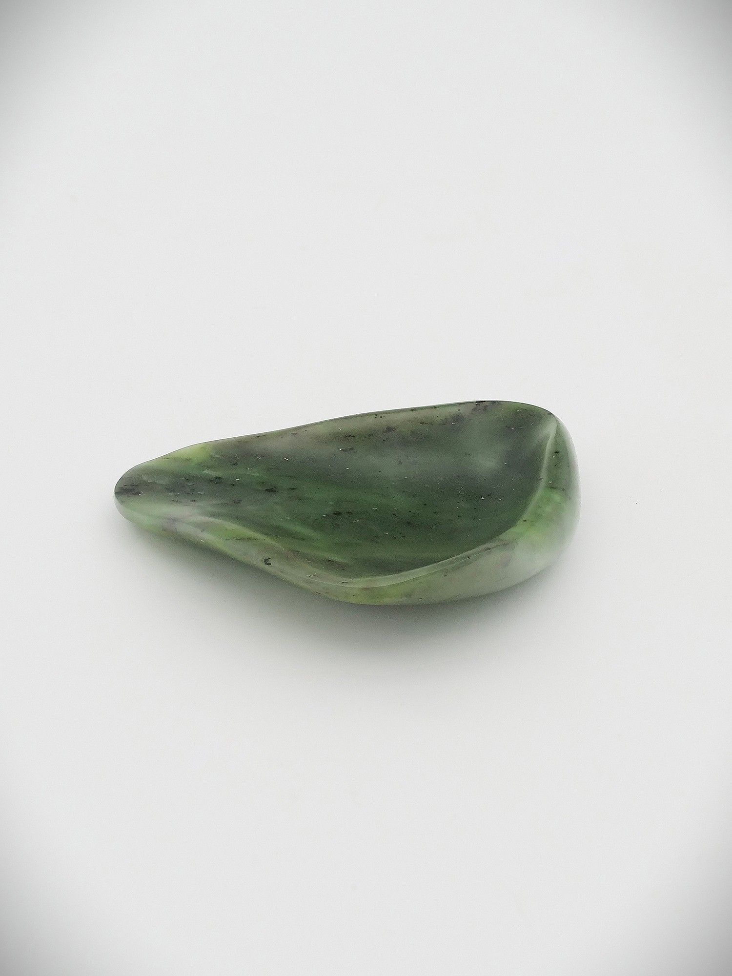 Moko Pounamu Ipu Kōhatu Bowl Genuine NZ Totoweka Greenstone - Hikuai