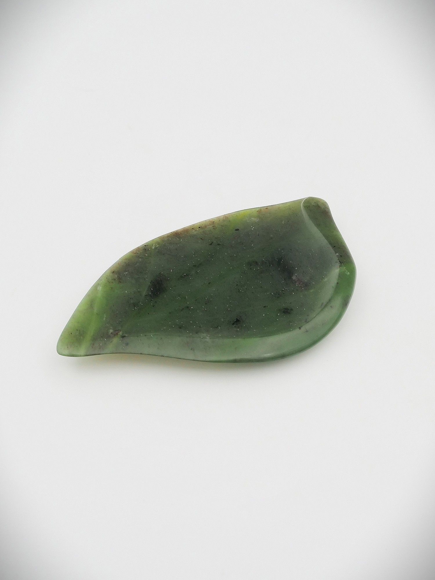 Moko Pounamu Ipu Kōhatu Bowl Genuine NZ Totoweka Greenstone - Tairua