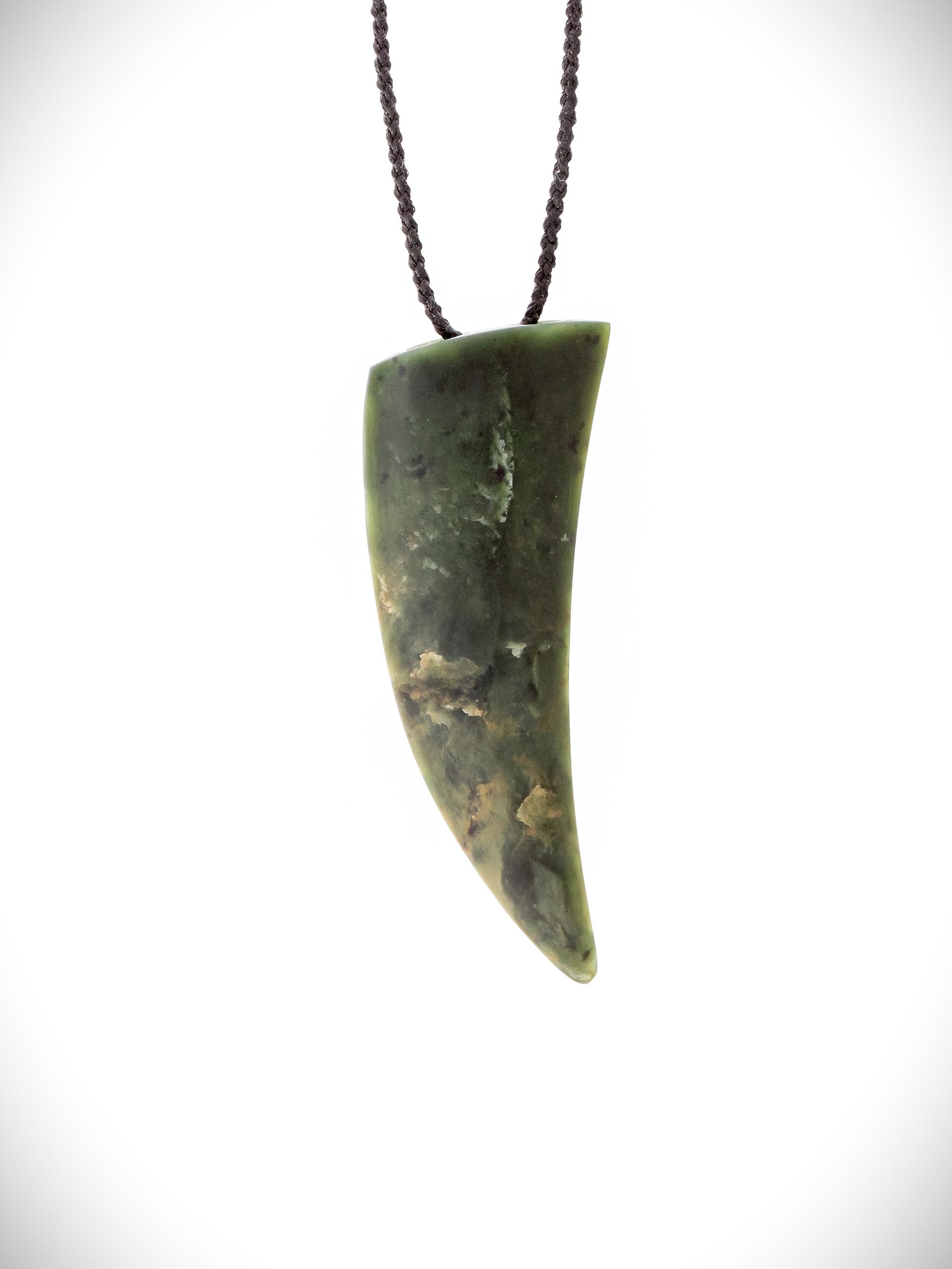 Moko Pounamu Rei Niho NZ Genuine Kawakawa Greenstone - Waiho