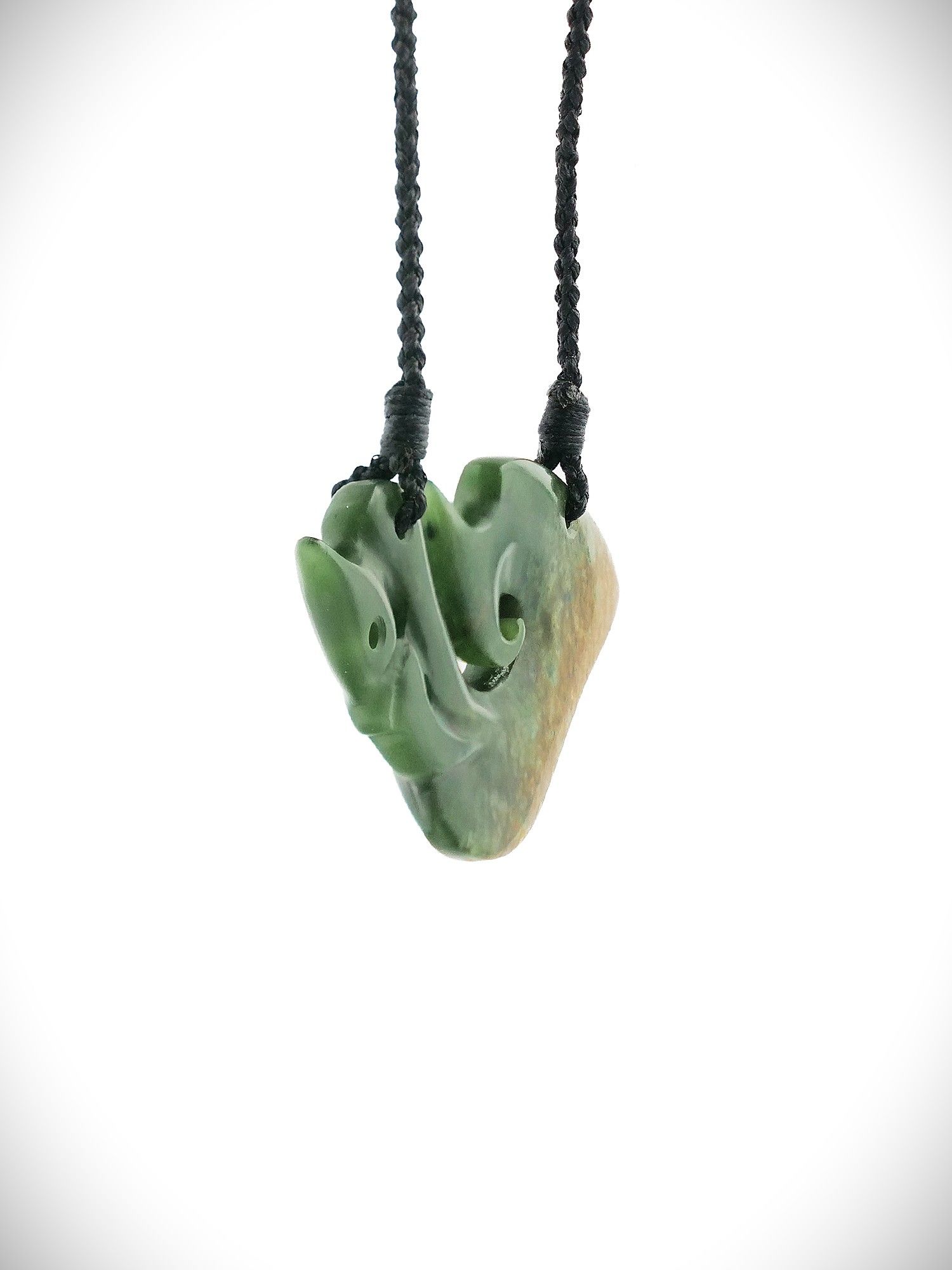 Moko Pounamu Manaia NZ Genuine Marsden Flower Greenstone - Waiomu