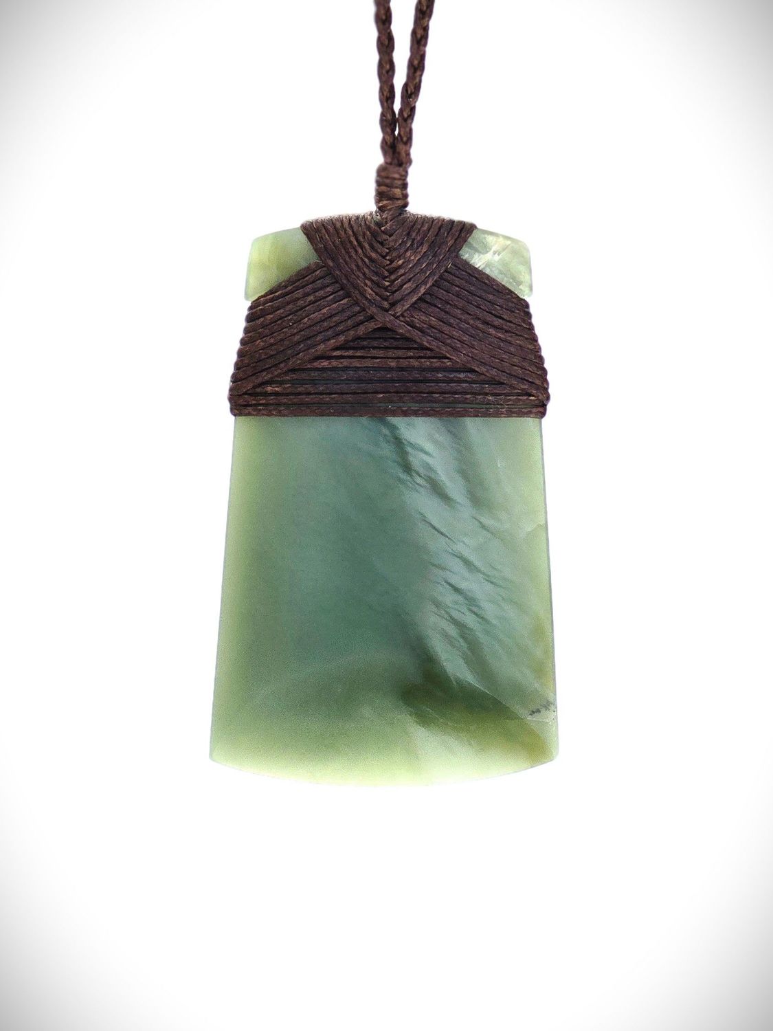 Moko Pounamu Toki Genuine NZ Inanga Greenstone - Te Ikamaru