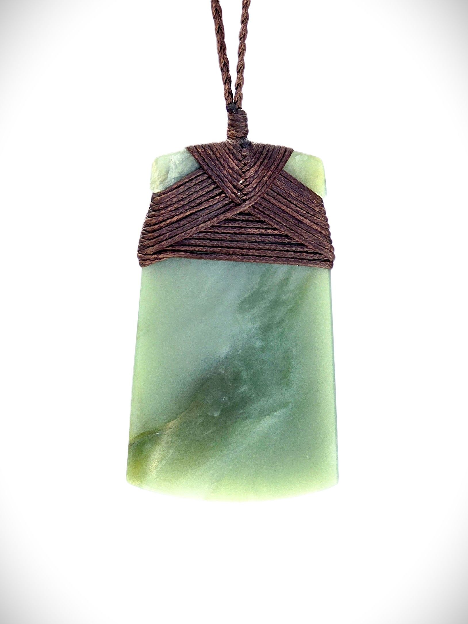 Moko Pounamu Toki Genuine NZ Inanga Greenstone - Te Ikamaru