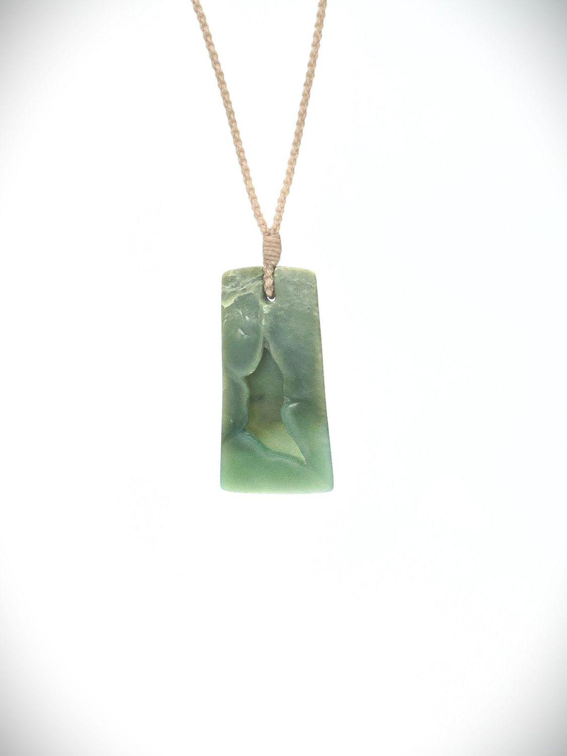Moko Pounamu Toki Genuine NZ Kahotea Greenstone - Kurapa