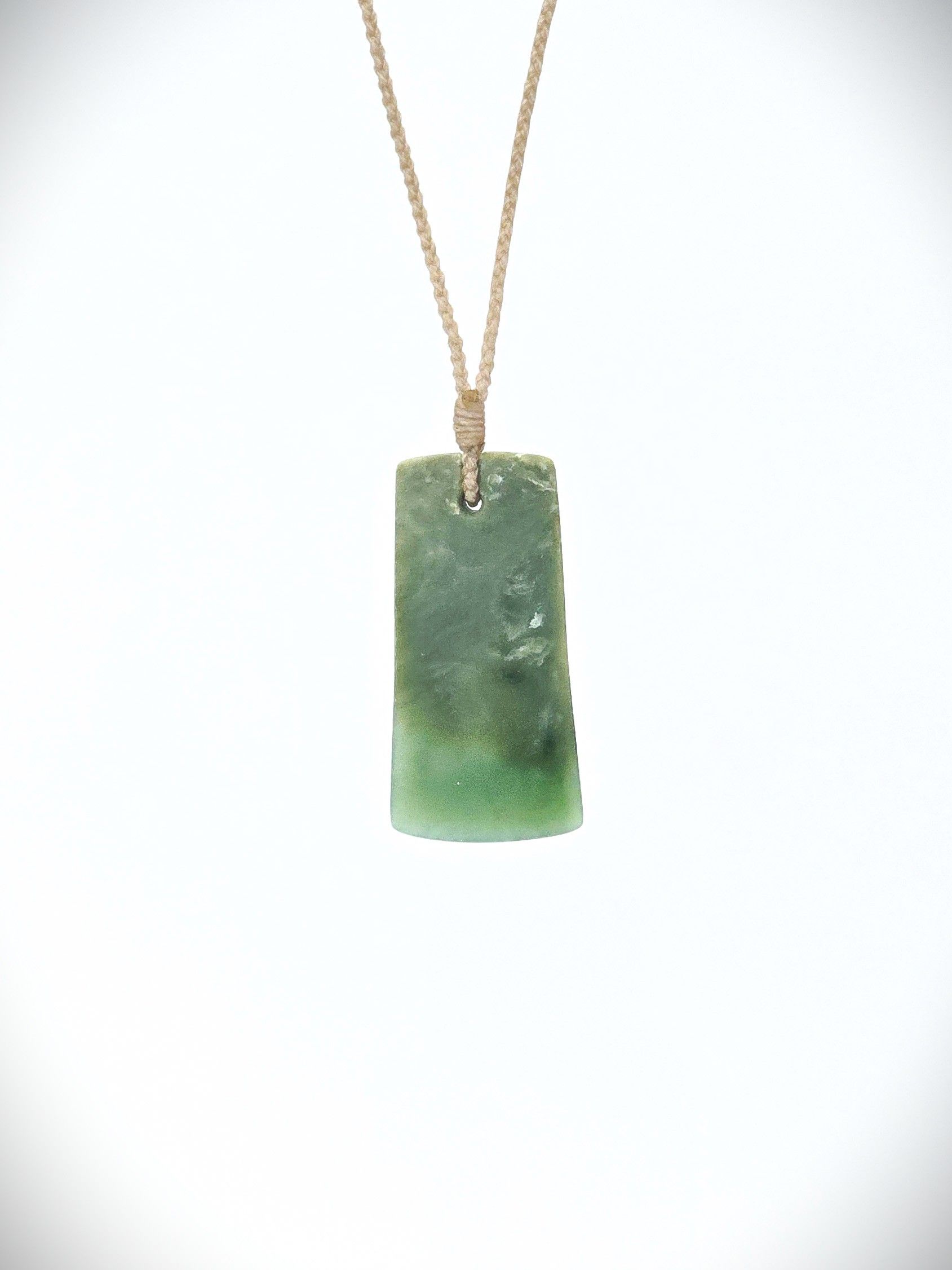 Moko Pounamu Toki Genuine NZ Kahotea Greenstone - Kurapa