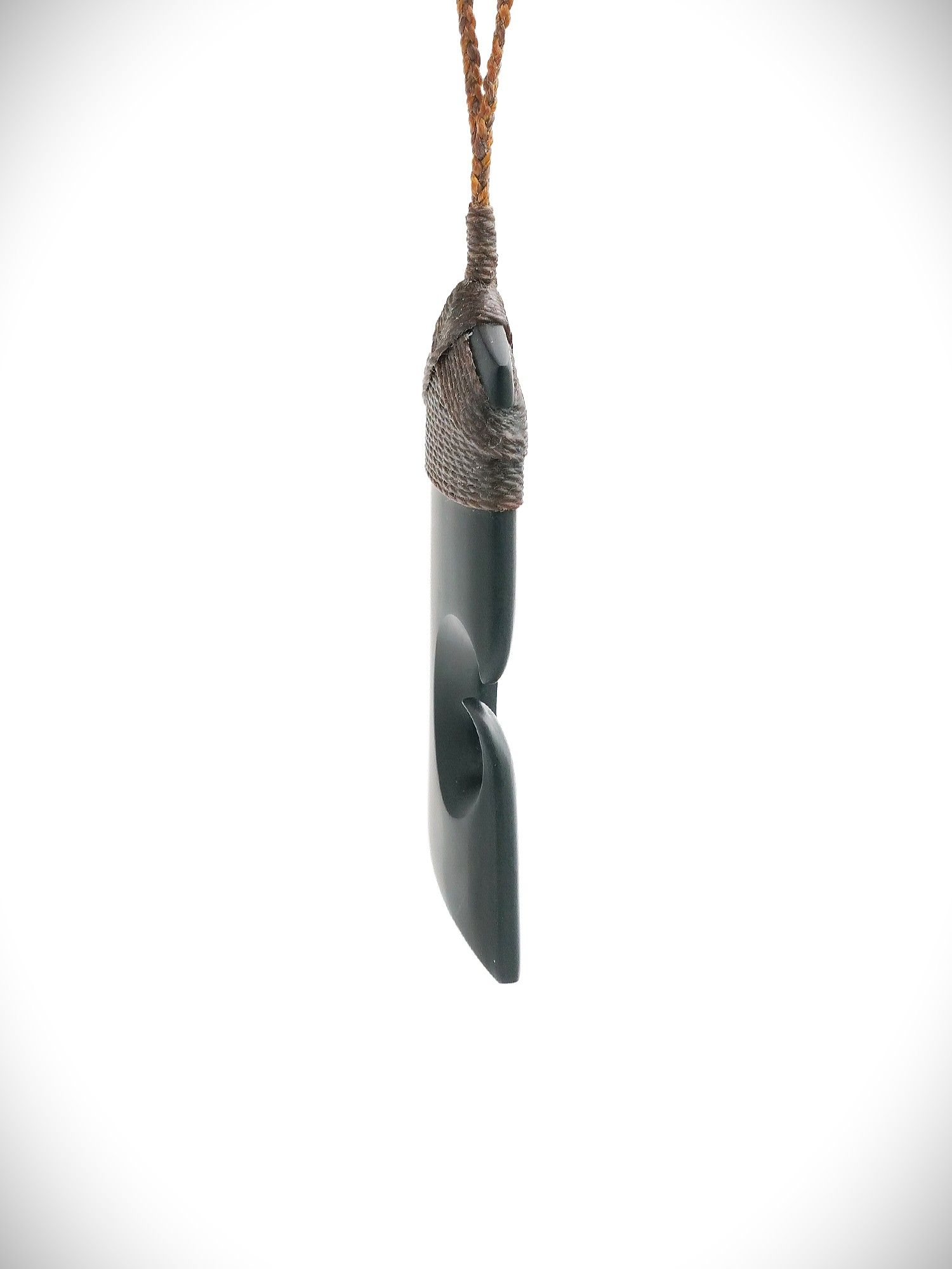 Moko Pounamu Toki NZ Genuine Pakohe (Argillite) Whale Bone - Pipiroa