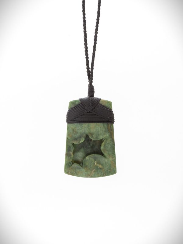 Moko Pounamu Toki Genuine NZ Kawakawa Greenstone - Pupapa