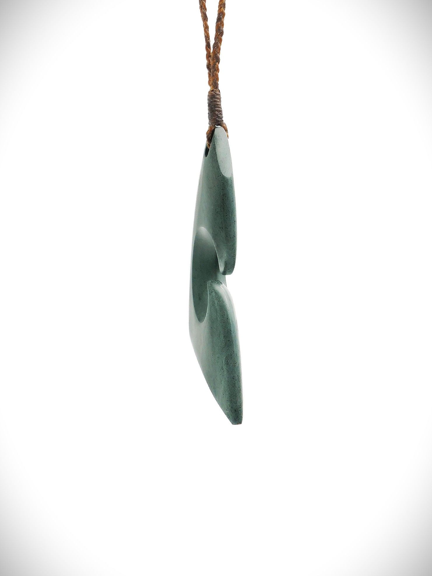 Moko Pounamu Toki Matau NZ Genuine Pakohe (Argillite) Whale Bone - Kereta