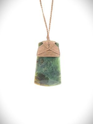 Moko Pounamu Toki NZ Genuine Totoweka Greenstone - Waka