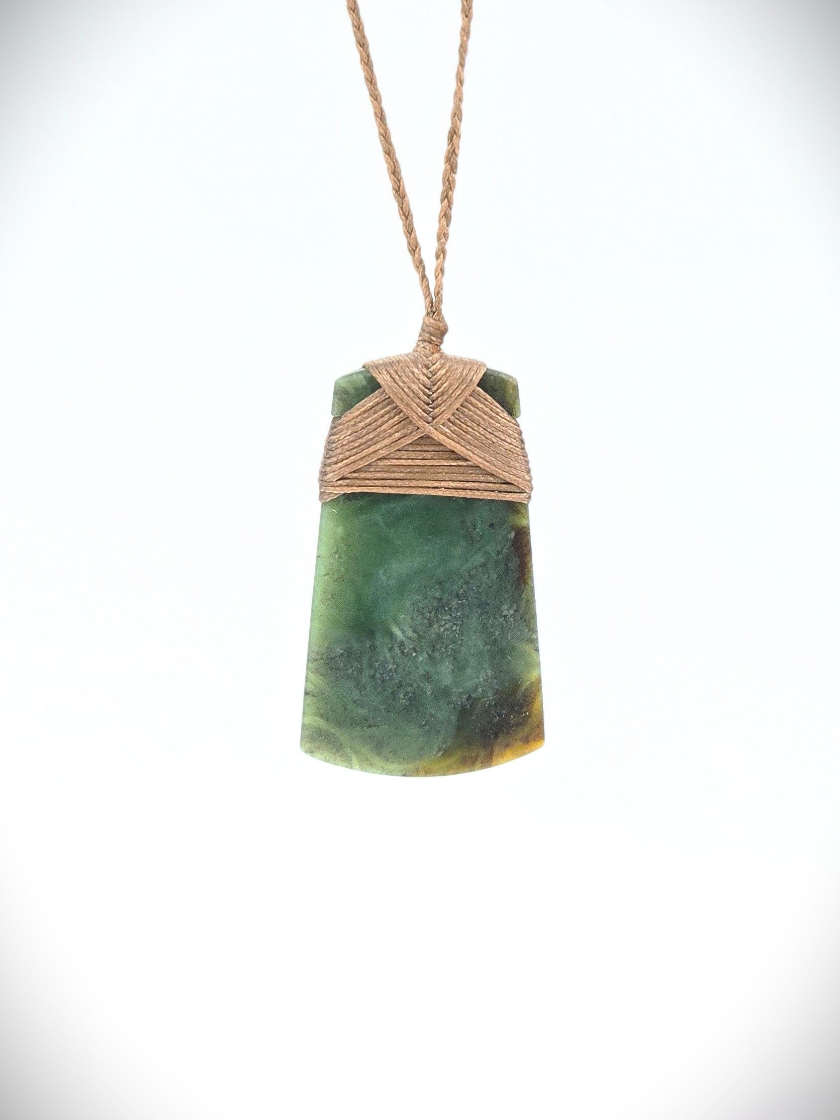 Moko Pounamu Toki NZ Genuine Kahotea Greenstone - Waka