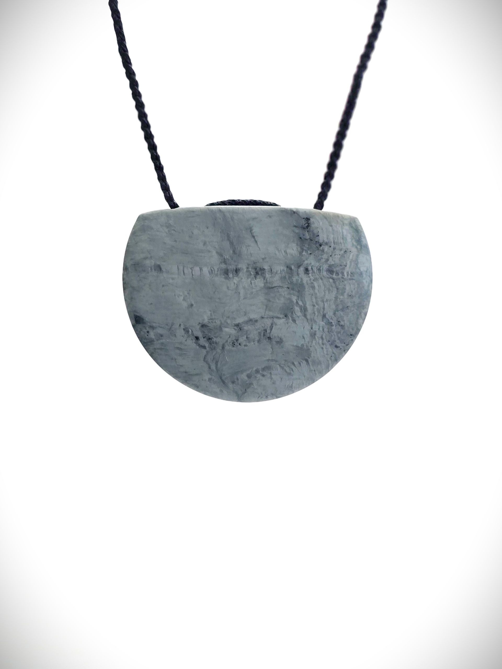 Moko Pounamu Kouma (Breastplate) NZ Genuine Inanga Greenstone - Ariki