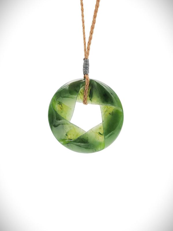 Moko Pounamu Southern Cross NZ Genuine Kahurangi Greenstone - Tangitu