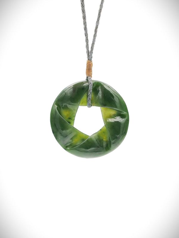 Moko Pounamu Southern Cross NZ Genuine Kawakawa Greenstone - Ohinau