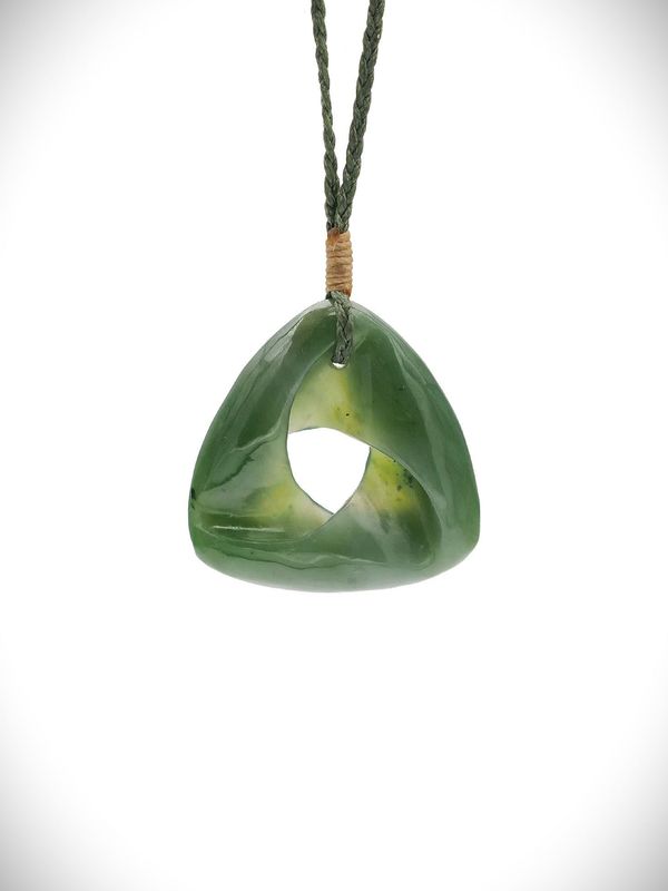 Moko Pounamu Southern Cross NZ Genuine Inanga Greenstone - Kereta