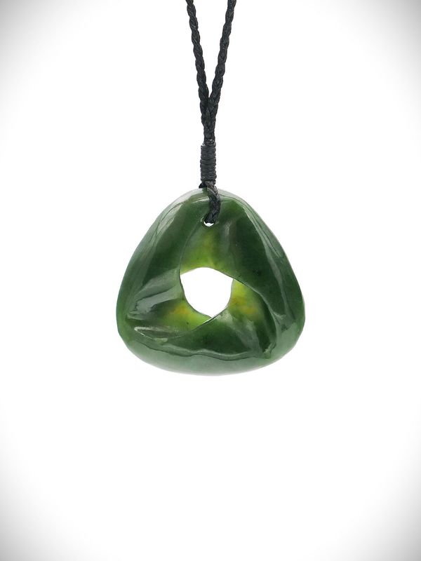 Moko Pounamu Southern Cross NZ Genuine Kawakawa Greenstone - Ahuahu