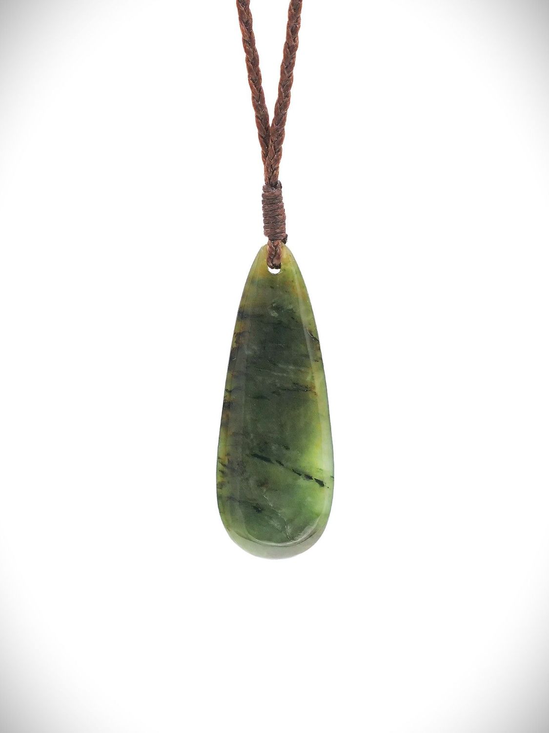 Moko Pounamu Roimata (Teardrop) NZ Genuine Kawakawa Greenstone - Waiaro
