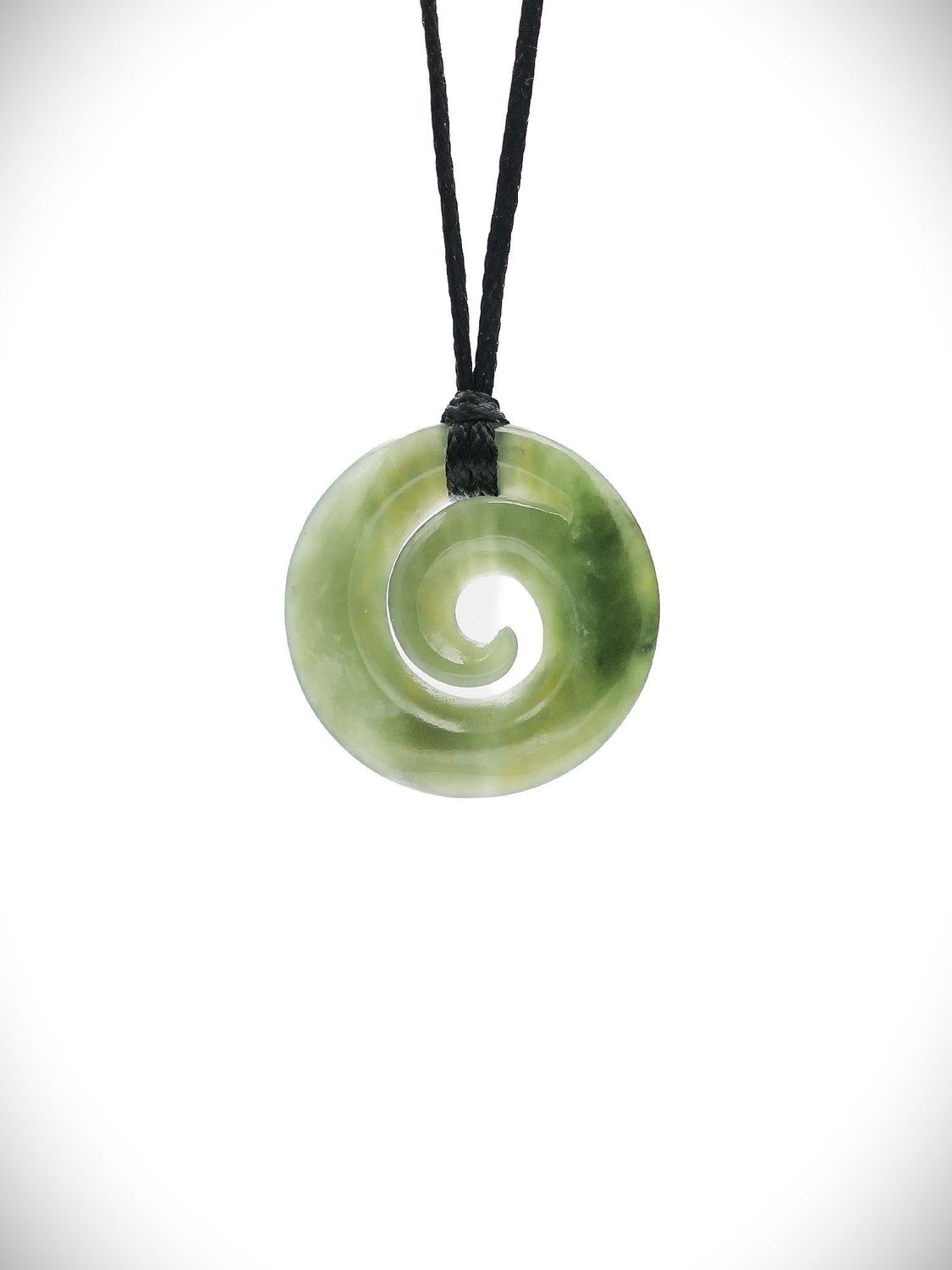 Moko Pounamu Koru NZ Genuine Inanga Greenstone - Motukaramea Moko Pounamu Koru NZ Genuine Inanga Greenstone - Motukaramea