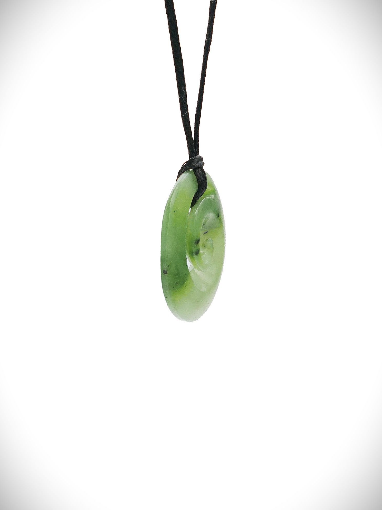 Moko Pounamu Koru NZ Genuine Kahurangi Greenstone - Meraki
