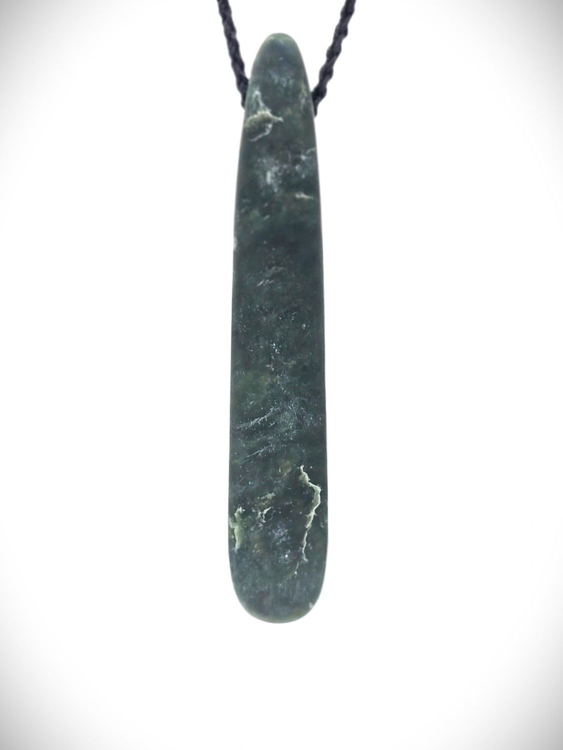 Moko Pounamu Roimata (Teardrop) NZ Genuine Kawakawa Greenstone - Pahi Moko Pounamu Roimata (Teardrop) NZ Genuine Kawakawa Greenstone - Pahi