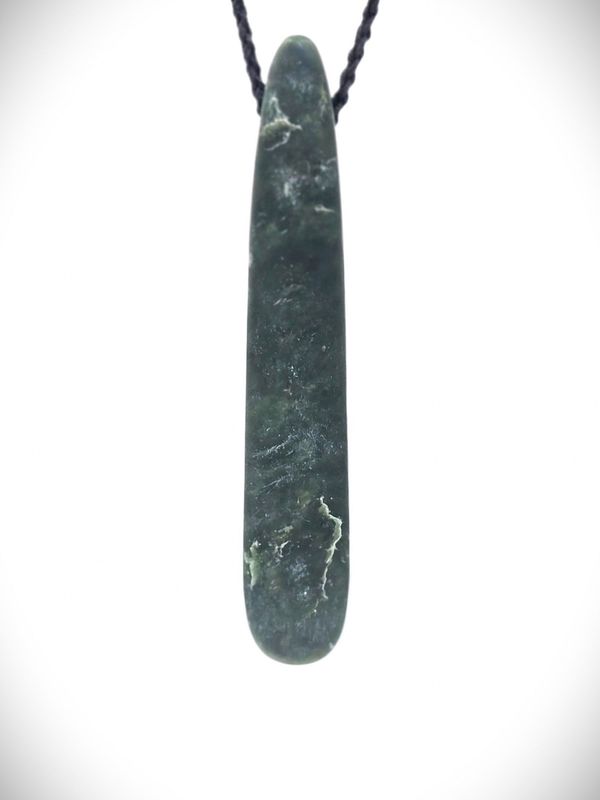Moko Pounamu Roimata (Teardrop) NZ Genuine Kawakawa Greenstone - Pahi SALE