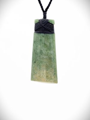 Moko Pounamu Toki NZ Genuine Kahotea Greenstone - Whitikahu