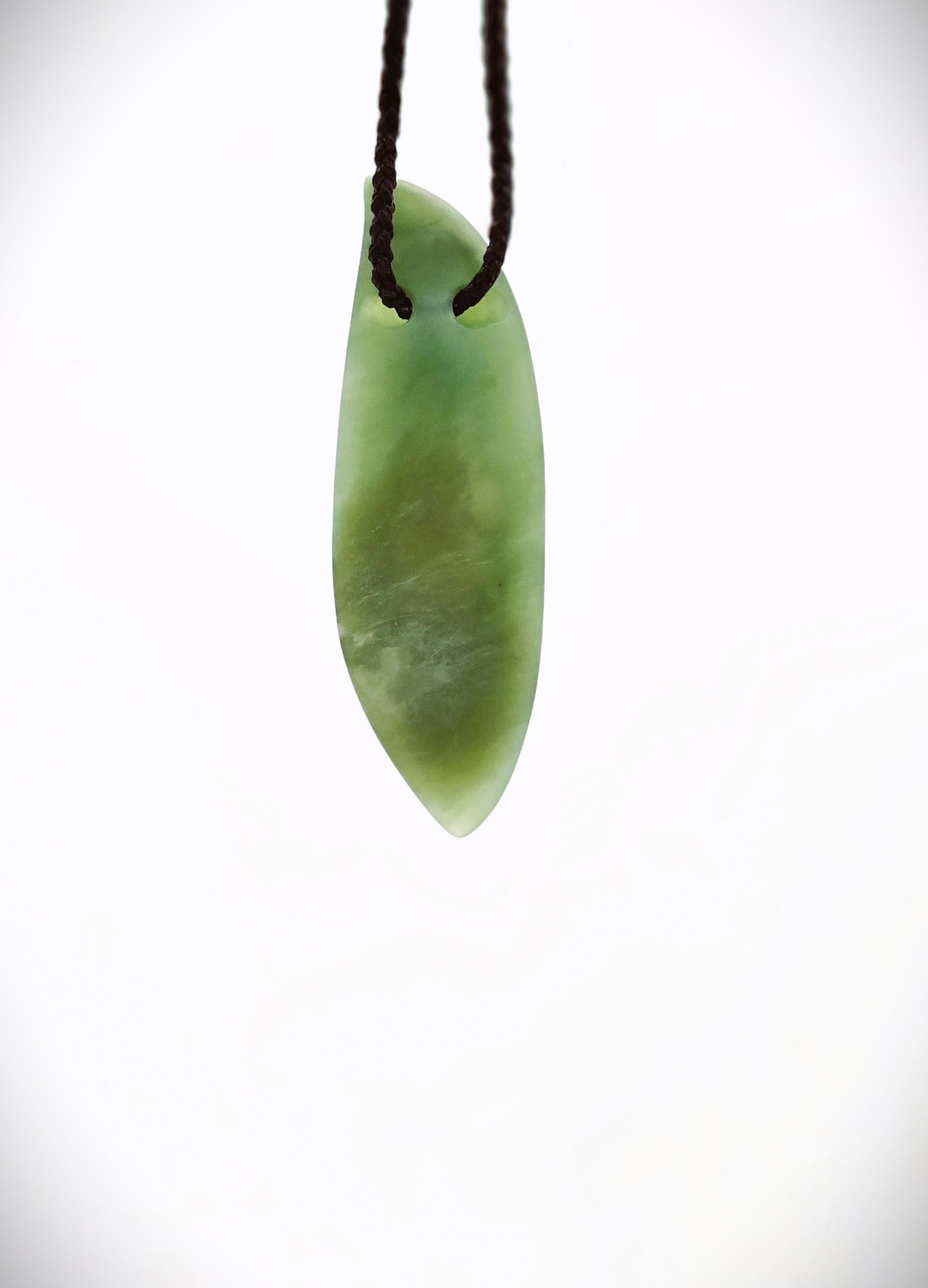 Moko Pounamu Kuru (Drop) NZ Genuine Kahurangi Greenstone - Paerata