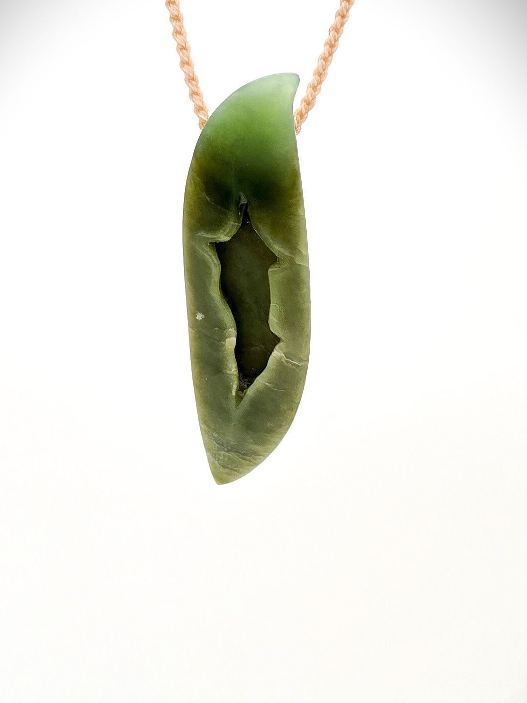 Moko Pounamu Kuru (Drop) NZ Genuine Kahurangi Greenstone - Parawai Moko Pounamu Kuru (Drop) NZ Genuine Kahurangi Greenstone - Parawai