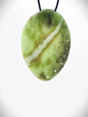 Moko Pounamu Paua Shell NZ Genuine Hapopo Greenstone - Otumoetai