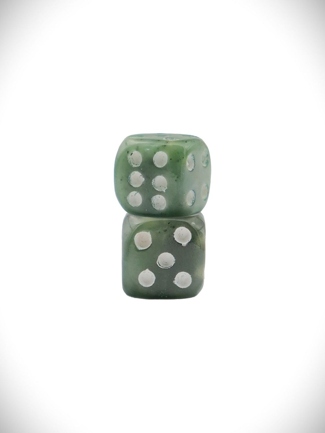 Moko Pounamu Genuine New Zealand Kawakawa Pounamu Dice set Moko Pounamu Genuine New Zealand Kawakawa Pounamu Dice set