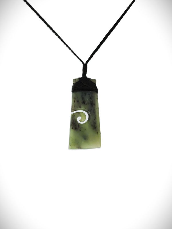 Moko Pounamu Toki - Koru NZ Genuine Hapopo Greenstone