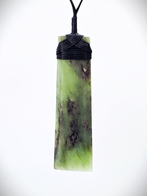 Moko Pounamu Toki NZ Genuine Hapopo Greenstone - Tui