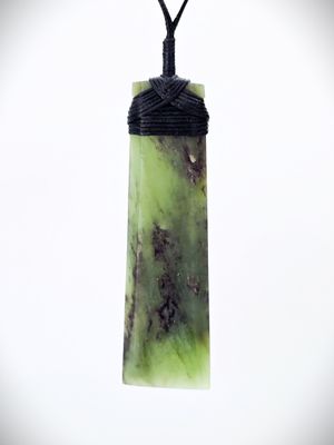 Moko Pounamu Toki NZ Genuine Hapopo Greenstone - Tui Moko Pounamu Toki NZ Genuine Hapopo Greenstone - Tui