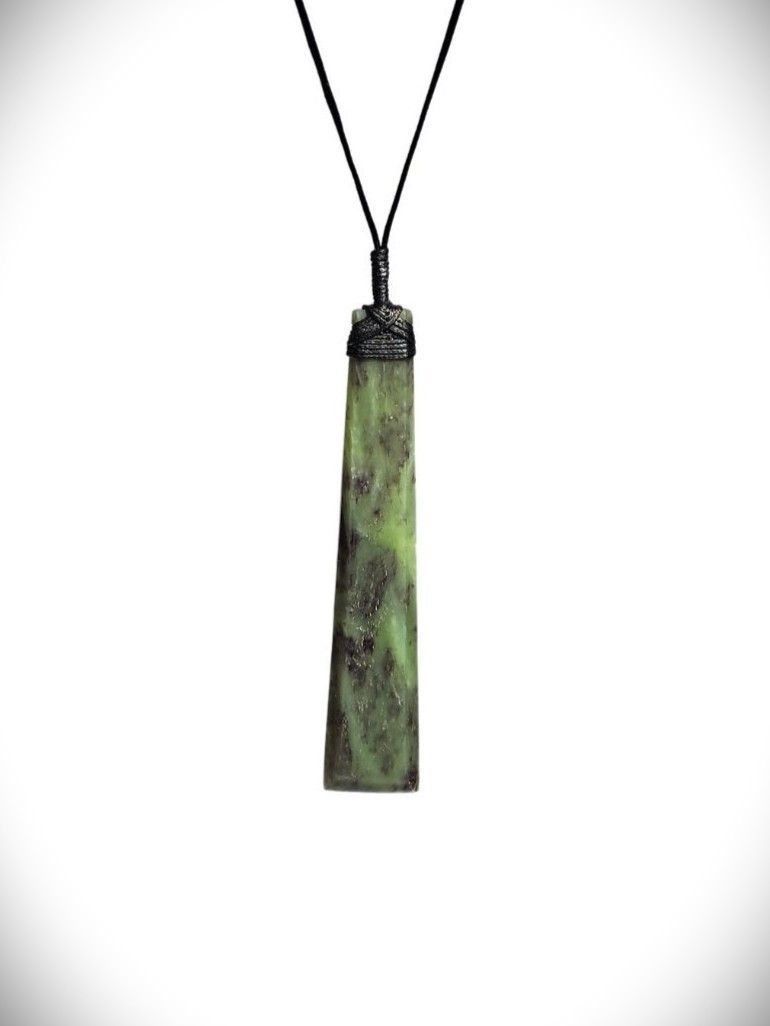 Moko Pounamu Toki NZ Genuine Hapopo Greenstone - Mangawhero