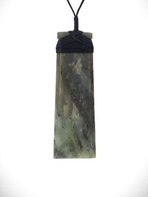 Moko Pounamu Toki NZ Genuine Hapopo Greenstone - Tamaki