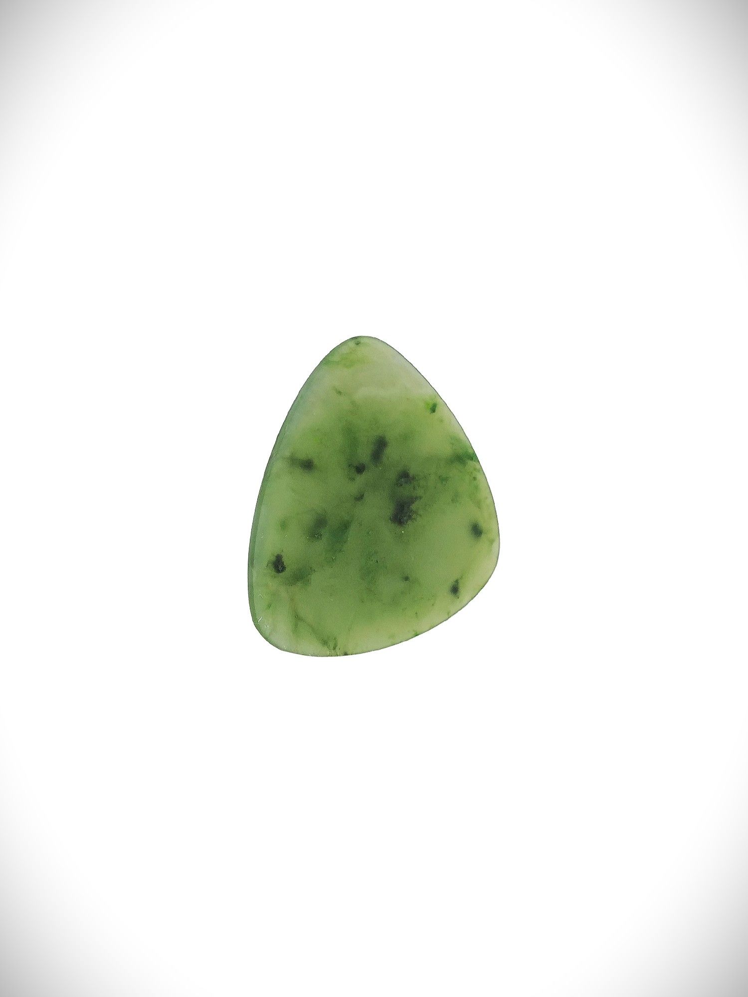 Moko Pounamu Guitar Pick Genuine NZ Kawakawa Greenstone - Matingarahi