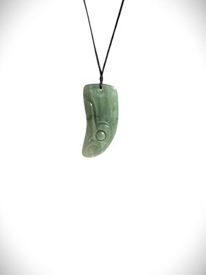 Moko Pounamu Rei Niho NZ Genuine Hapopo Greenstone - Rawhiti Moko Pounamu Rei Niho NZ Genuine Hapopo Greenstone - Rawhiti