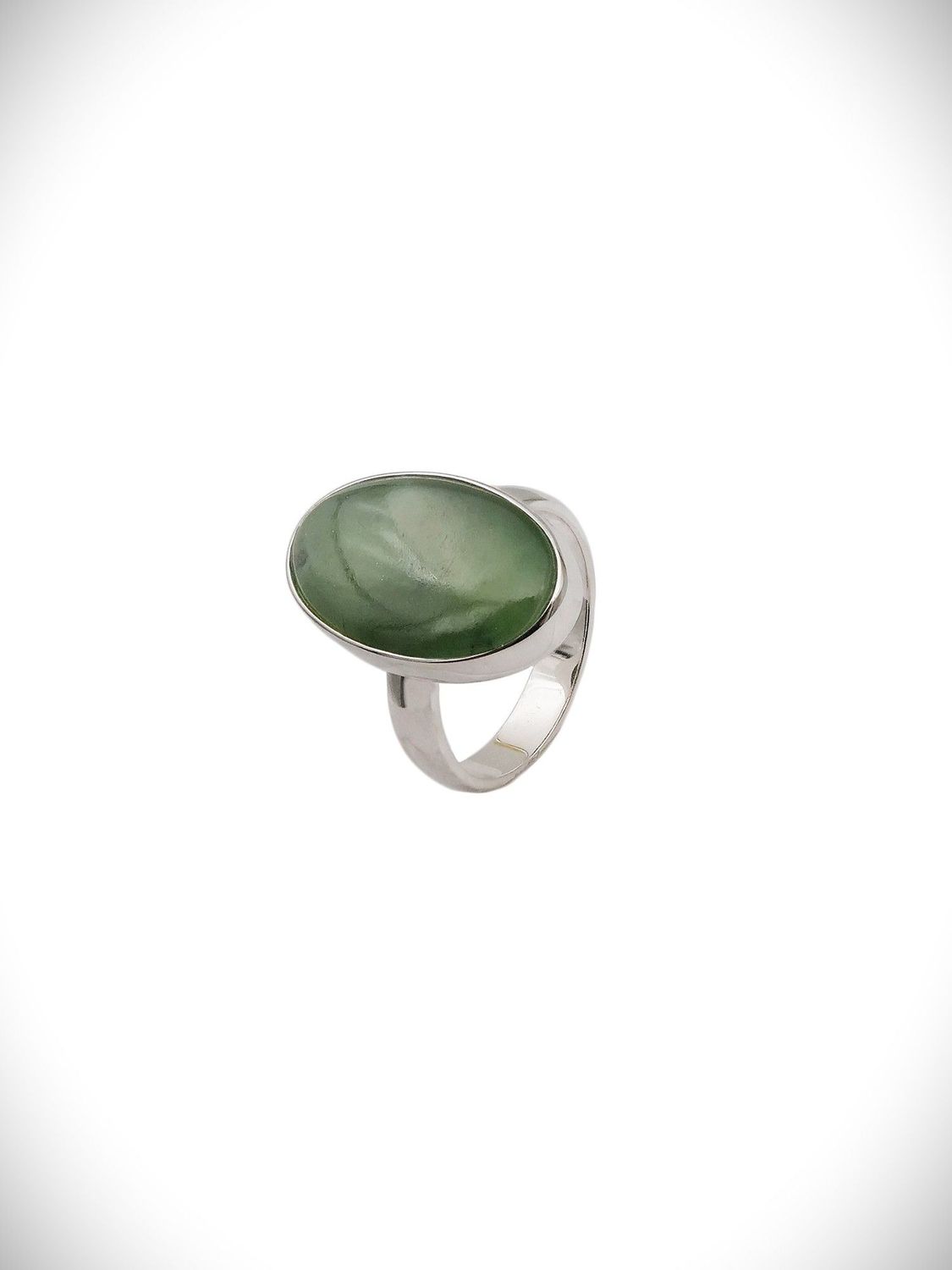 Moko Pounamu Genuine NZ Kahurangi Greenstone & Sterling Silver Ring - OR3