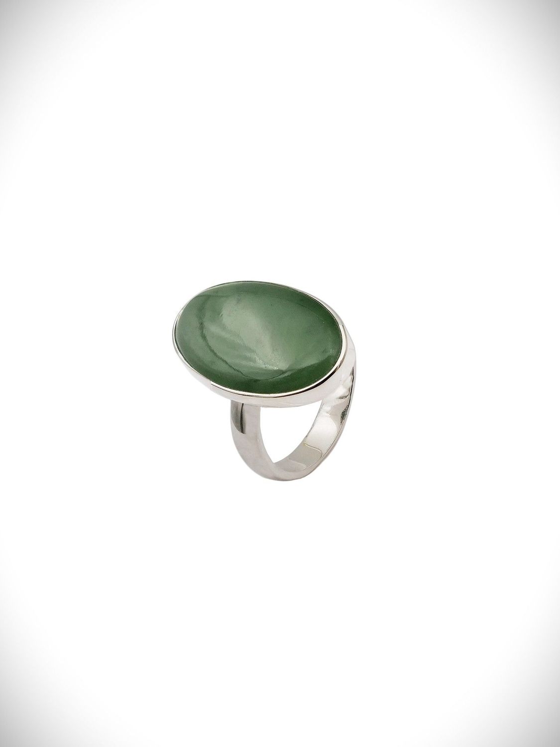 Moko Pounamu Genuine NZ Kahurangi Greenstone & Sterling Silver Ring - OR2