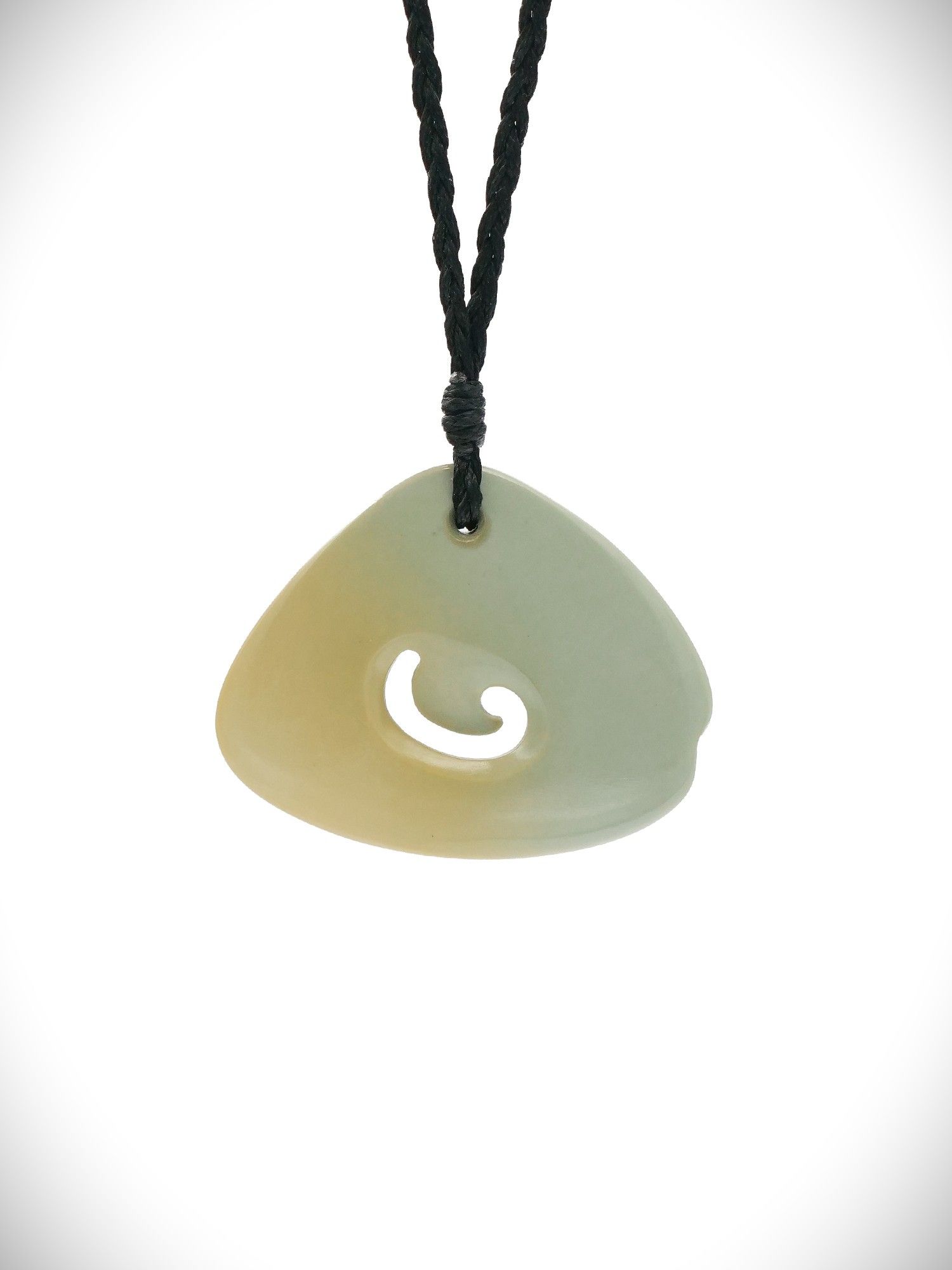 Moko Pounamu Koru NZ Genuine Kokopu Greenstone - Hohepa