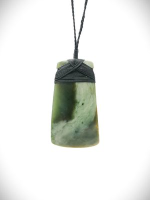 Moko Pounamu Toki NZ Genuine Raukaraka Greenstone - Heretaunga