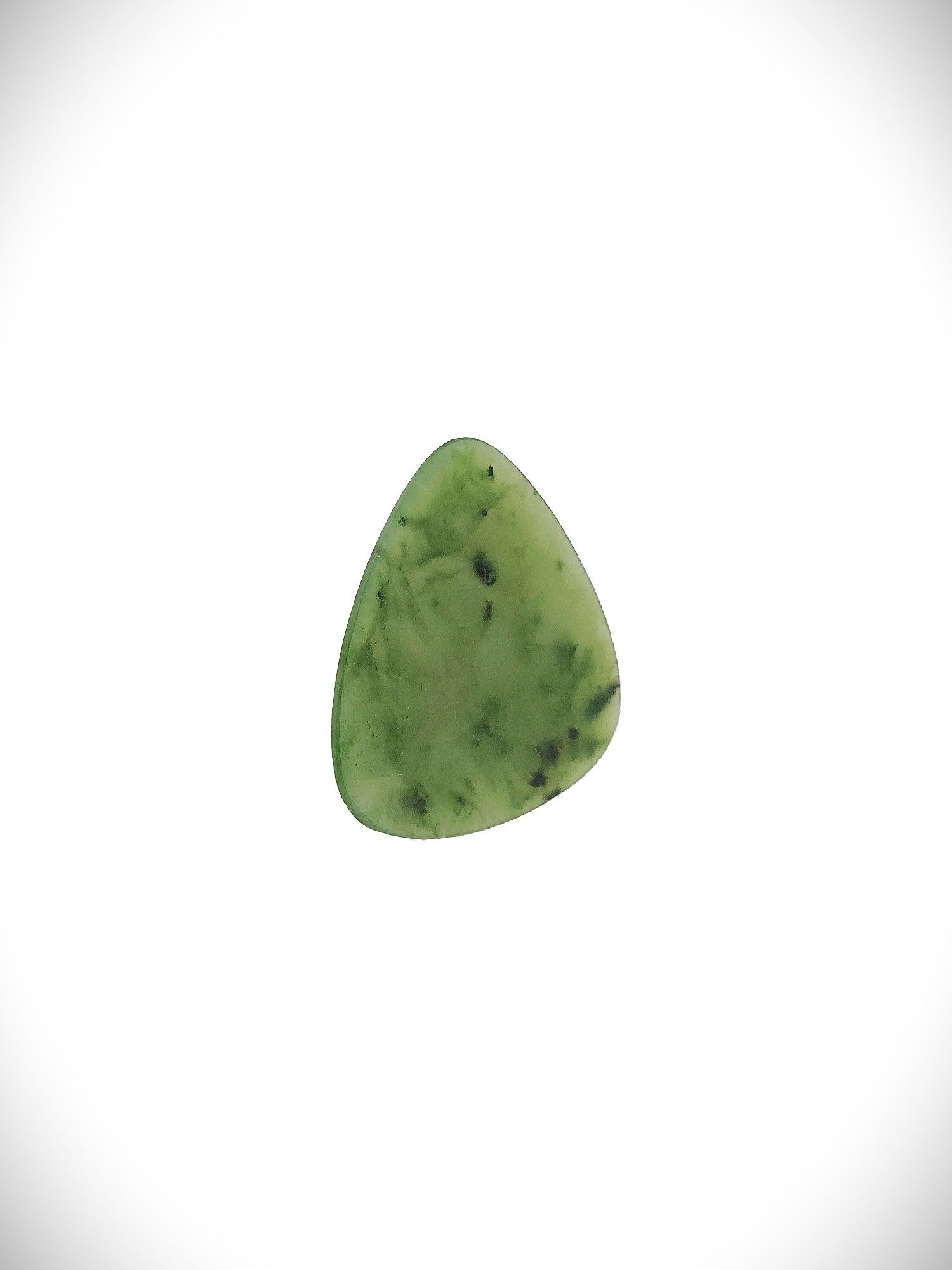 Moko Pounamu Guitar Pick Genuine NZ Kawakawa Greenstone - Mataitai