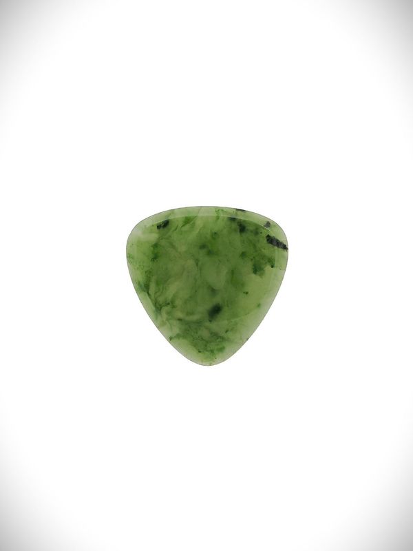 Moko Pounamu Guitar Pick Genuine NZ Kawakawa Greenstone - Mataitai