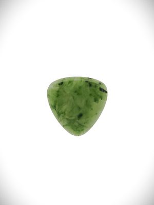 Moko Pounamu Guitar Pick Genuine NZ Kawakawa Greenstone - Mataitai Moko Pounamu Guitar Pick Genuine NZ Kawakawa Greenstone - Mataitai