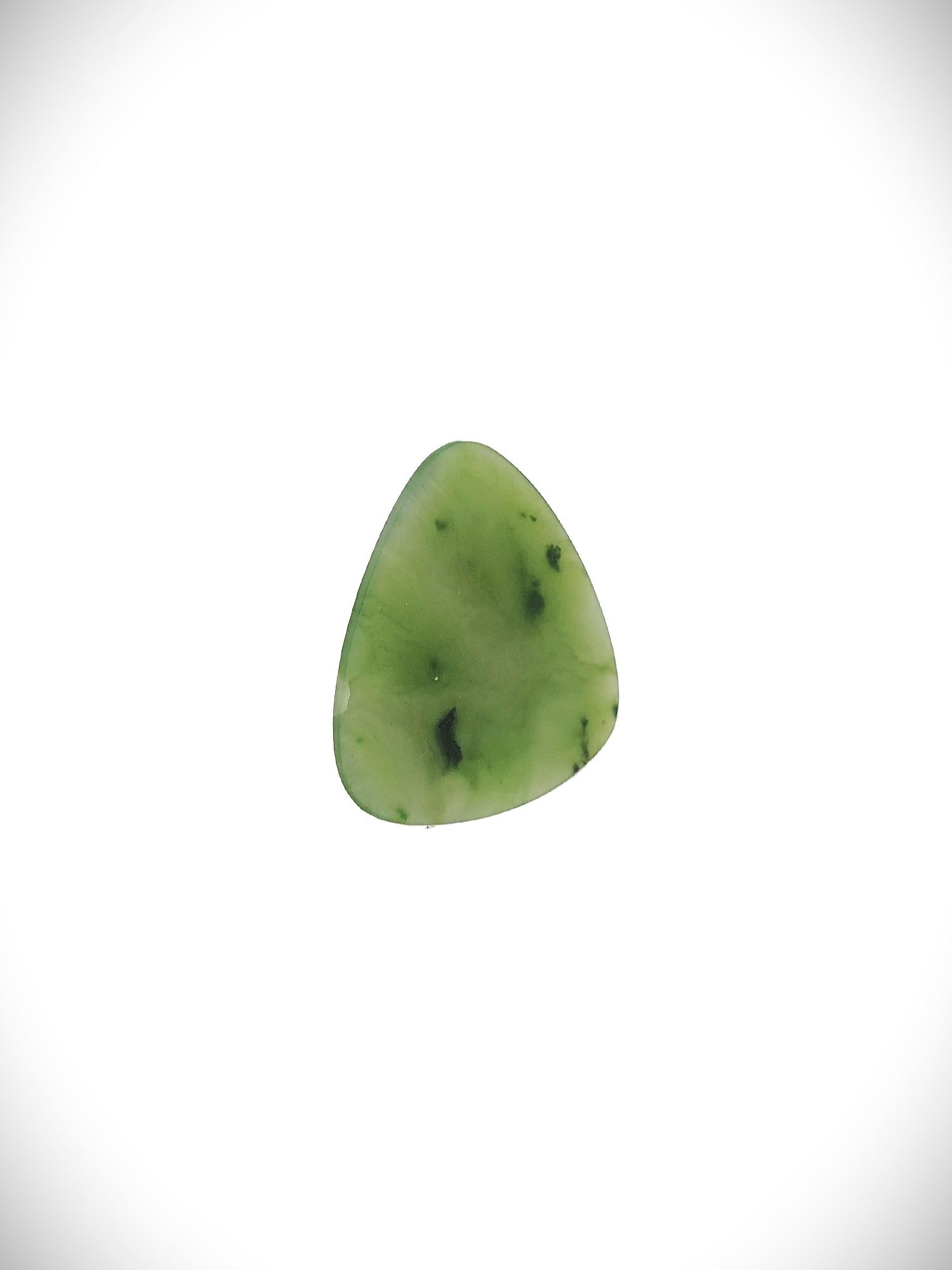 Moko Pounamu Guitar Pick Genuine NZ Kawakawa Greenstone - Pawhetau