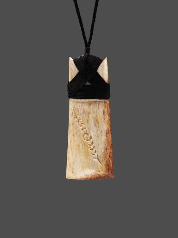 Moko Pounamu Toki Genuine Whale Bone Carving - Pawhetau SALE Moko Pounamu Toki Genuine Whale Bone Carving - Pawhetau SALE
