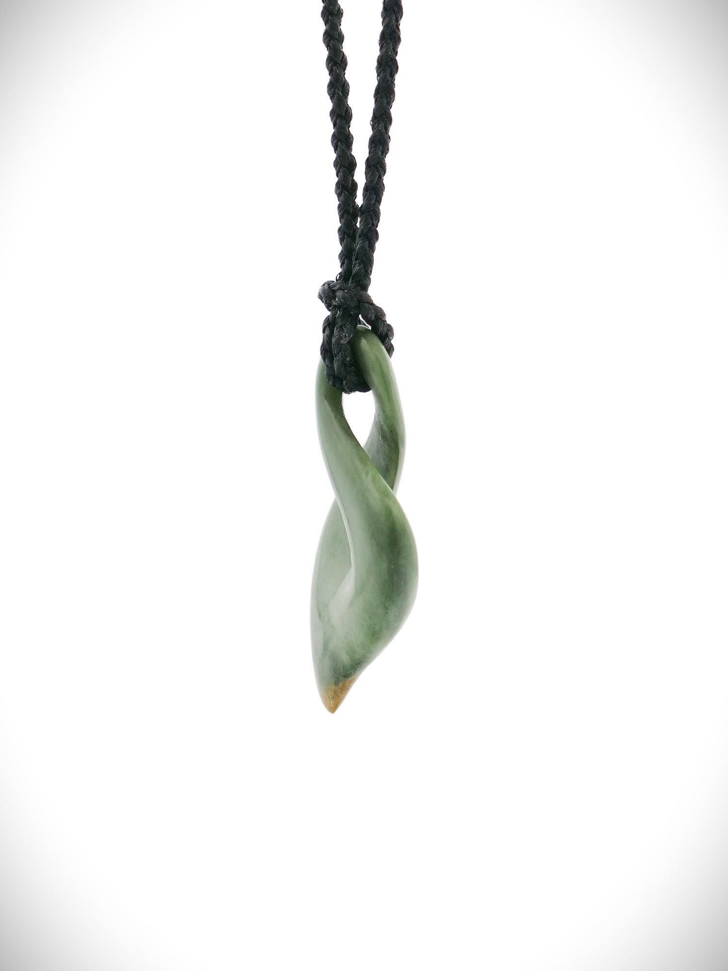 Moko Pounamu Single Pikorua (Twist) Genuine NZ Auhunga Greenstone - Moutoa